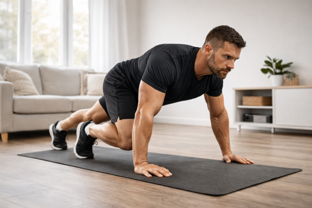 exercices poids du corps pour entraînement complet à domicile