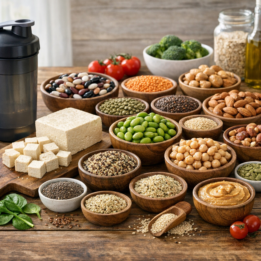 Protéines végétales musculation alimentation végétalienne sport