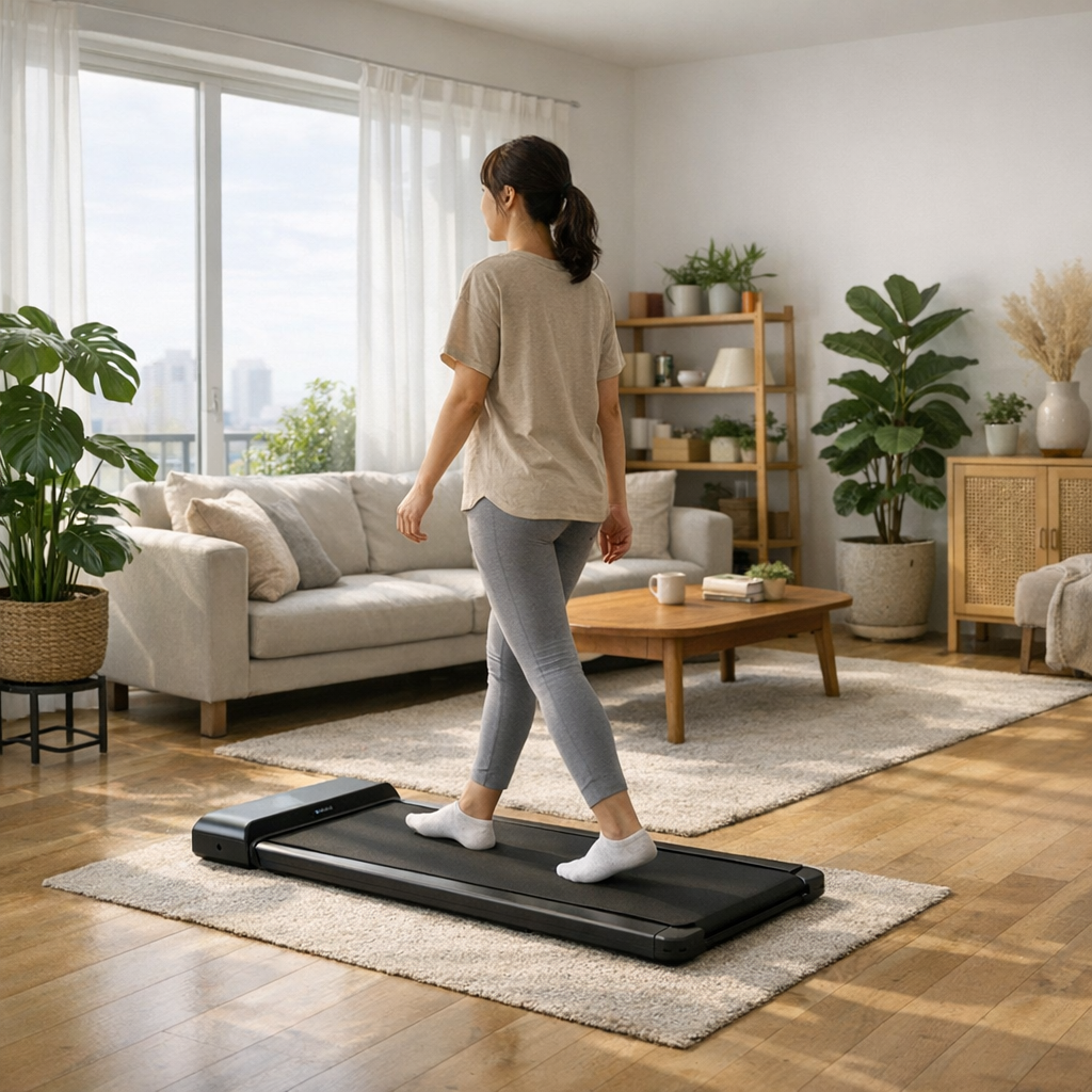 Walking pad méditation pleine conscience marche douce appartement